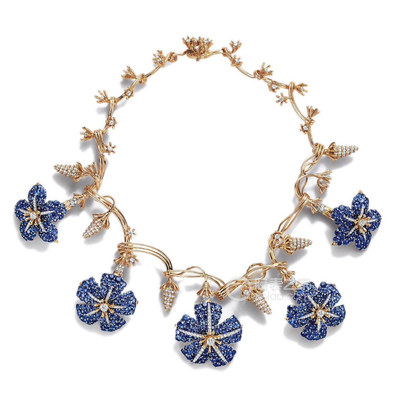 蒂芙尼Jean Schlumberger牵牛花项链 自然之美与艺术奢华的永恒交织