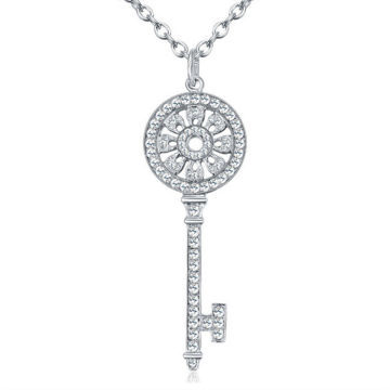 戈蓝美S925纯银钥匙项链吊坠——优雅锁骨链的精致魅力